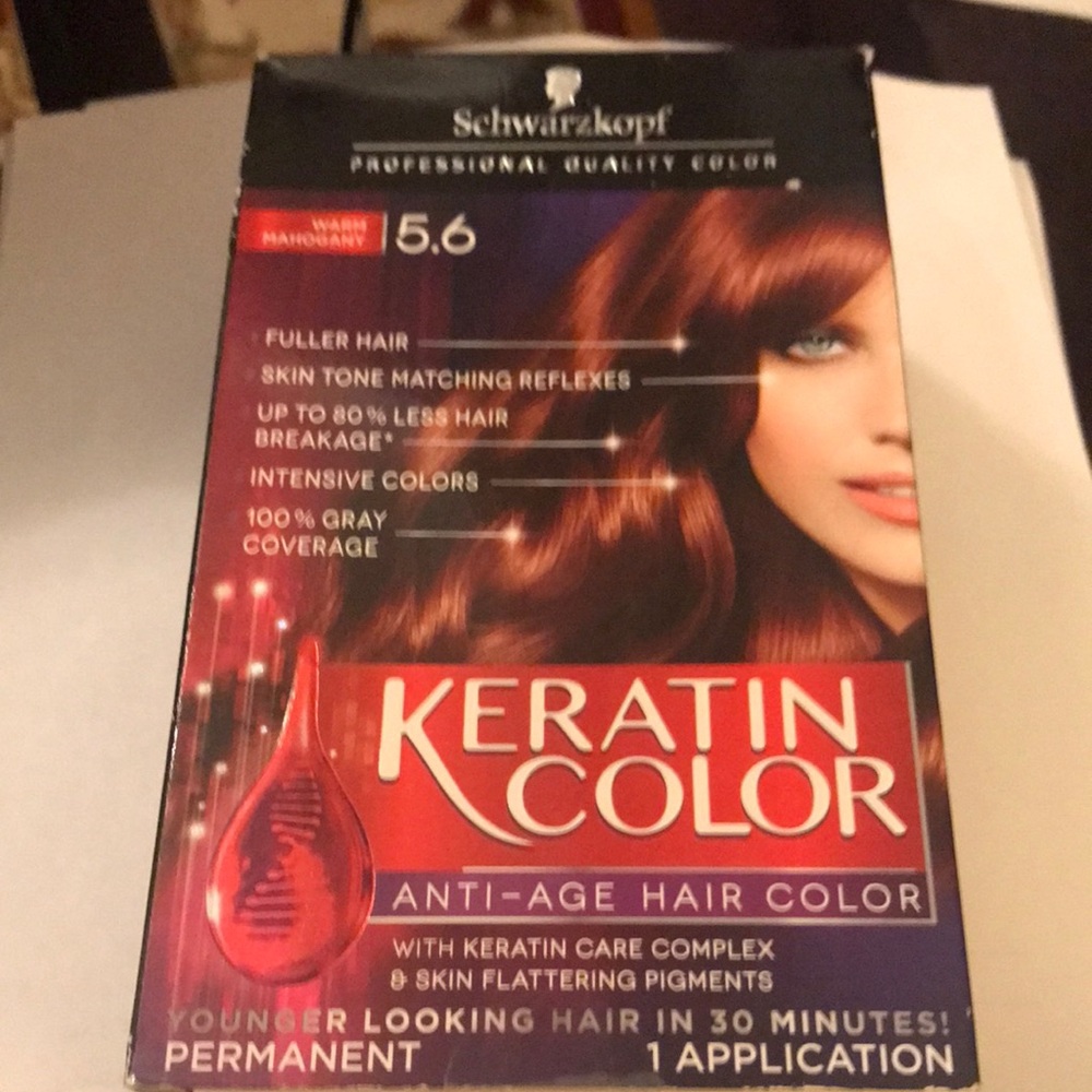 Keratin Color Permanent Hair Color - Warm Mahogany (5.6)